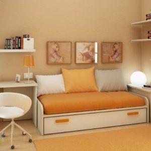 lemari sofa dalam ruang minimalis